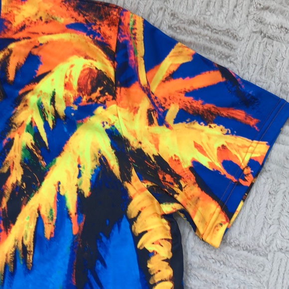 Ultraviolet Fluorescent Colorful Glow t-shirt XL - Picture 3 of 8